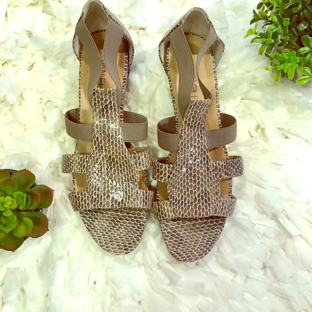 Vaneli snake skin sandals in EUC. gorgeous sandal